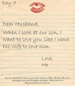 dear husband series; blog.wonwithoutwords.com