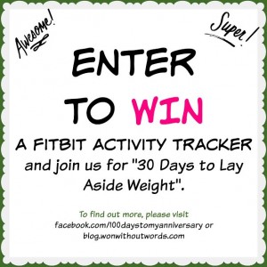 fitbit giveaway; blog.wonwithoutwords.com